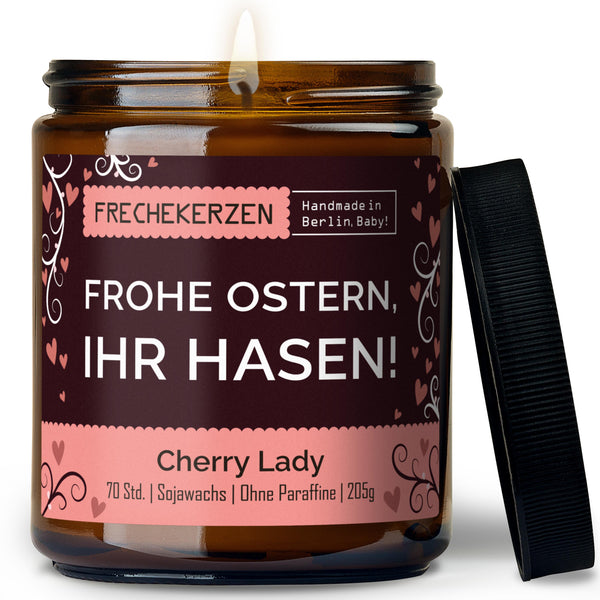 Geschenkkerze | frohe ostern, ihr hasen!