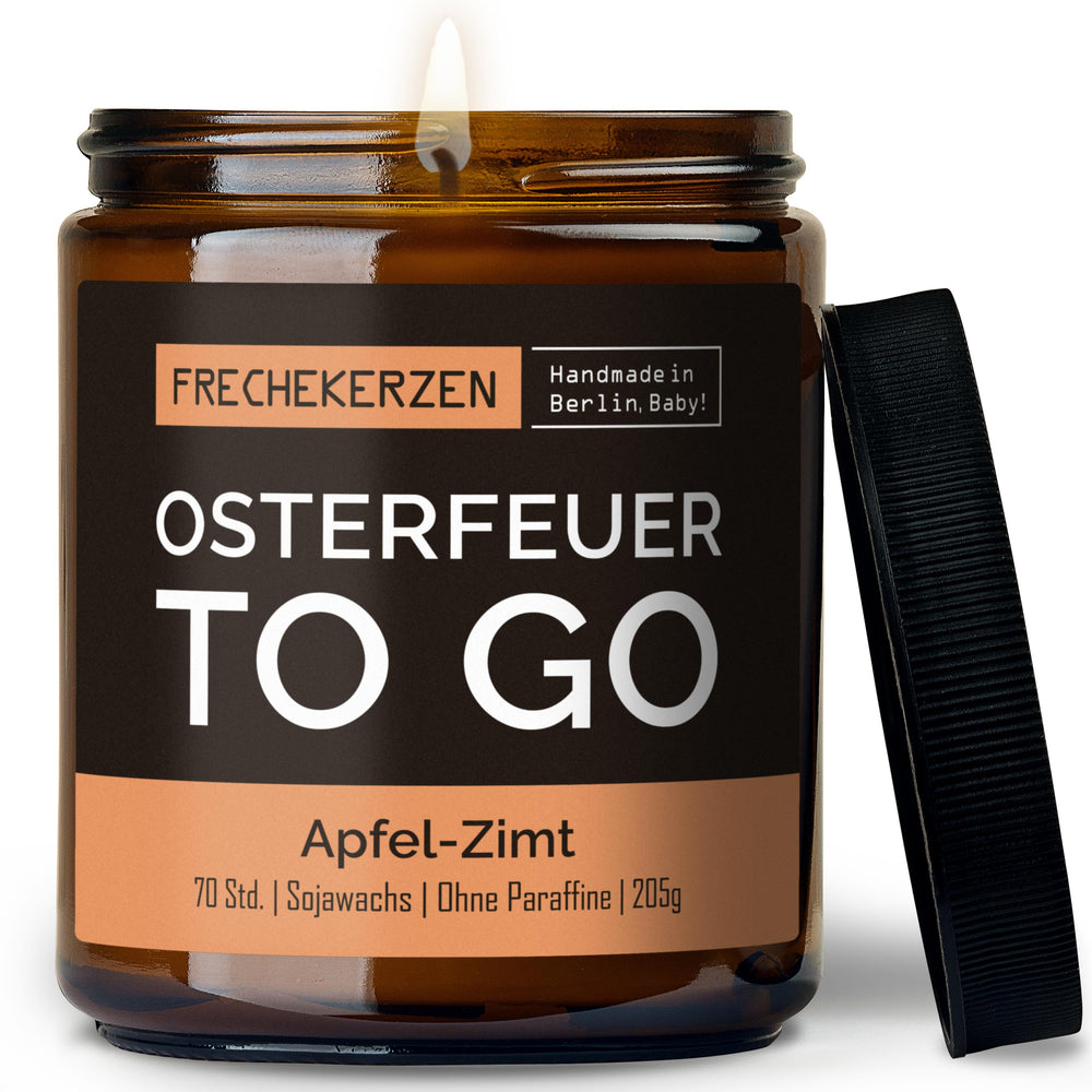 Kerze mit Spruch | osterfeuer to go