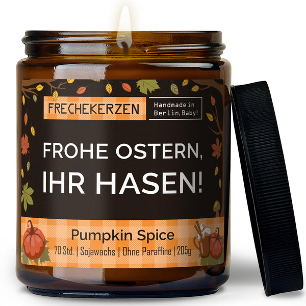 Geschenkkerze | frohe ostern, ihr hasen!