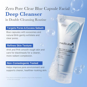 Medicube Zero Pore SA Clear Capsule Cleansing Foam 120 g