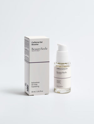 BEAUTYSEELE RESTORE Caffeine Gel Booster – ölfreies Gel-Konzentrat mit 1 % Koffein für Gesicht und Augenpartie, 30 ml