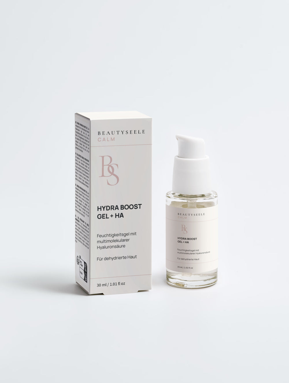 BEAUTYSEELE CALM Hydra Boost Gel + HA mit Hyaluronsäure – leichte Feuchtigkeitspflege, 30 ml