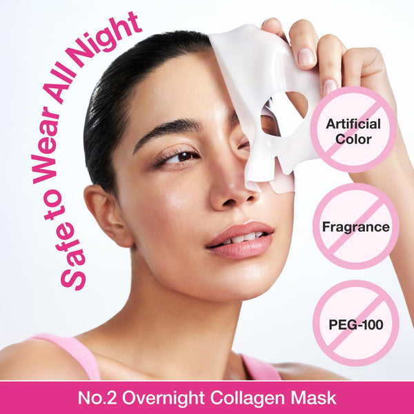 Numbuzin No.2 Rose PDRN Overnight Collagen Mask Set
