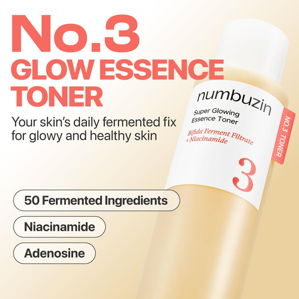 Numbuzin No.3 Super Glowing Essence Toner 200ml