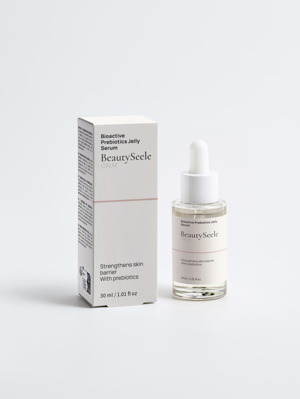 BEAUTYSEELE CALM Prebiotic Gel Serum mit Hyaluronsäure – leichte Feuchtigkeitspflege, 30 ml