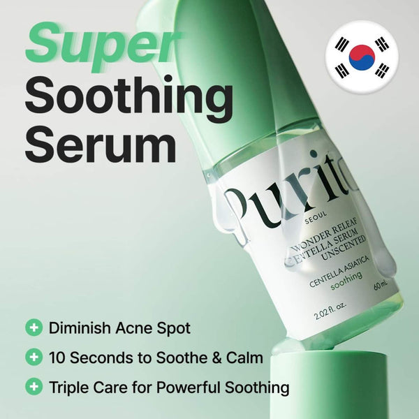 Purito Seoul Glow Duo – Centella Serum 60 ml & Mighty Bamboo Panthenol Cream 100 ml