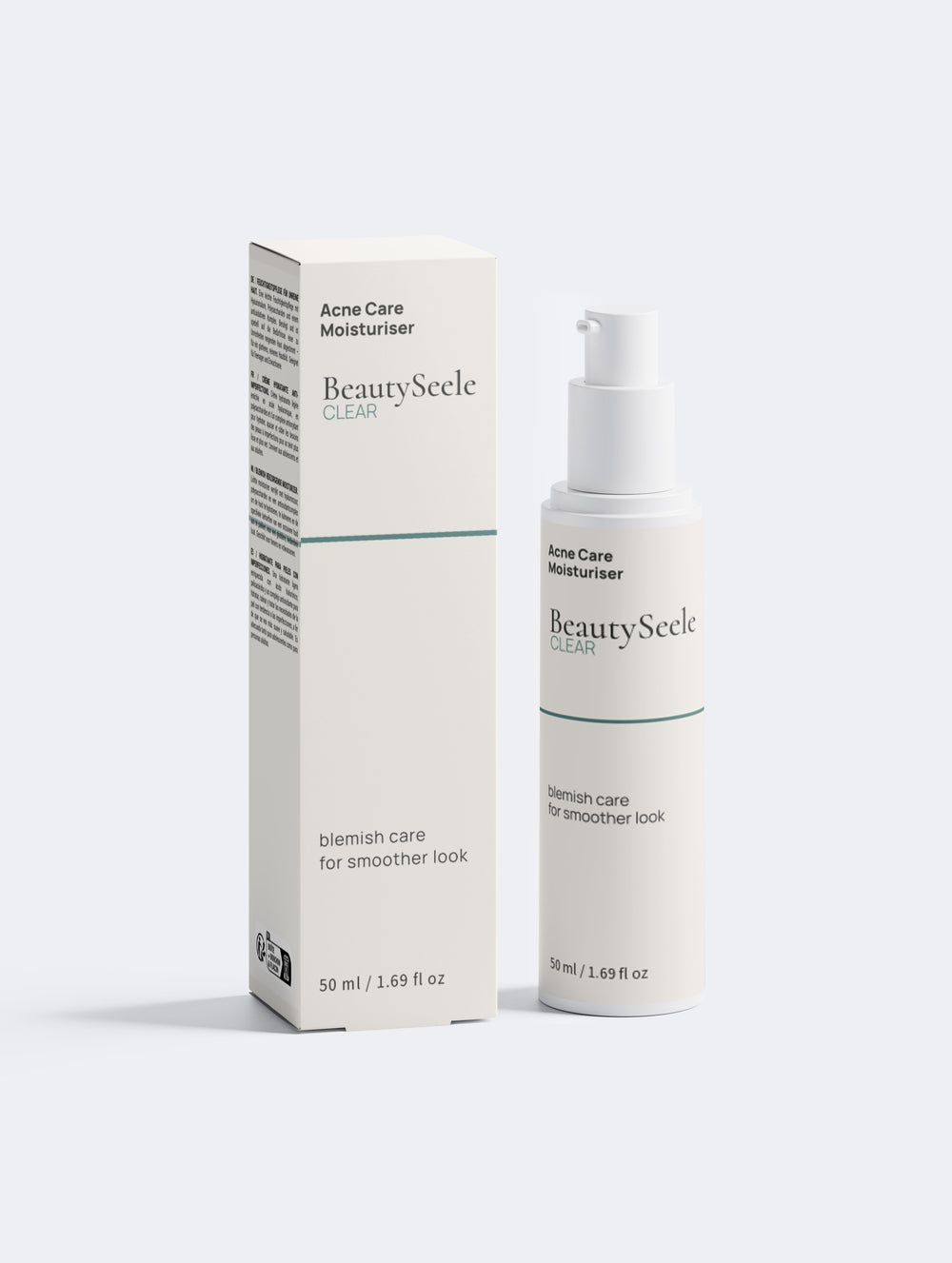 BEAUTYSEELE CLEAR Balance Moisturiser – leichte Feuchtigkeitscreme für unreine Haut, 50 ml