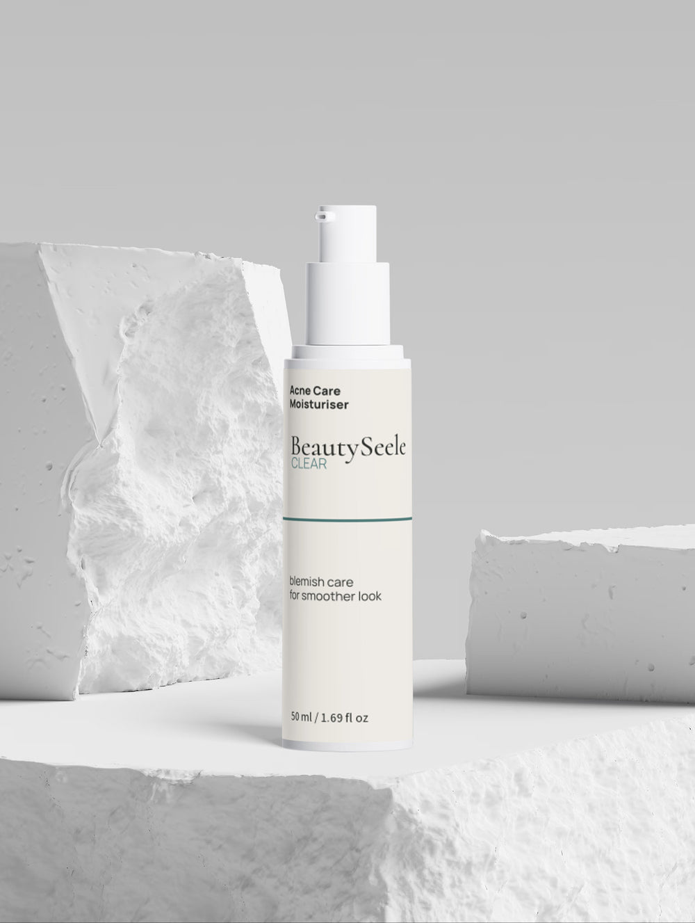BEAUTYSEELE CLEAR Acne Care Moisturiser – leichte Feuchtigkeitscreme für unreine und zu Unreinheiten neigende Haut, 50 ml