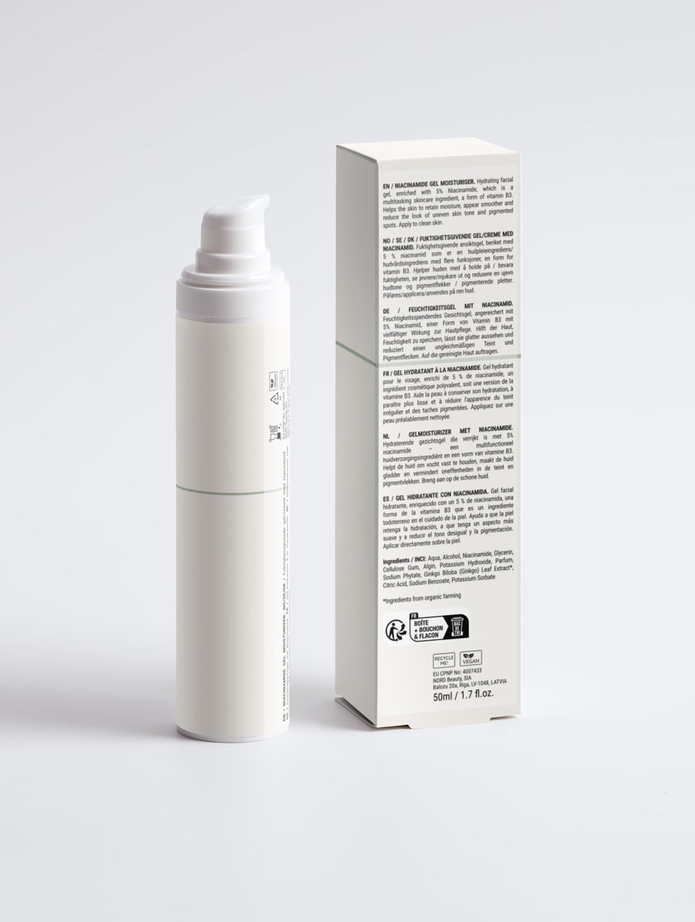 BEAUTYSEELE CALM BALANCE Niacinamide Gel – Feuchtigkeitsgel mit 5% Niacinamid, 30 ml